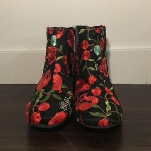 Floral Ankle Boots!